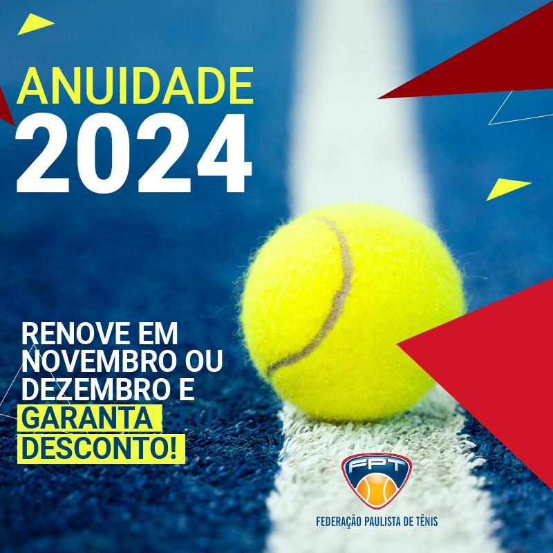 Anuidade 2024 – Federação Paulista de Tenis